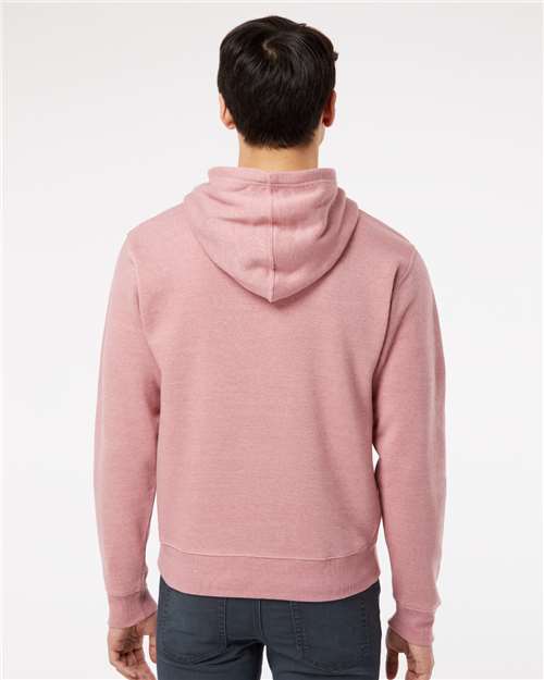 J. America Men's Triblend Fleece Hooded Sweatshirt 8871 - Dusty Rose Triblend