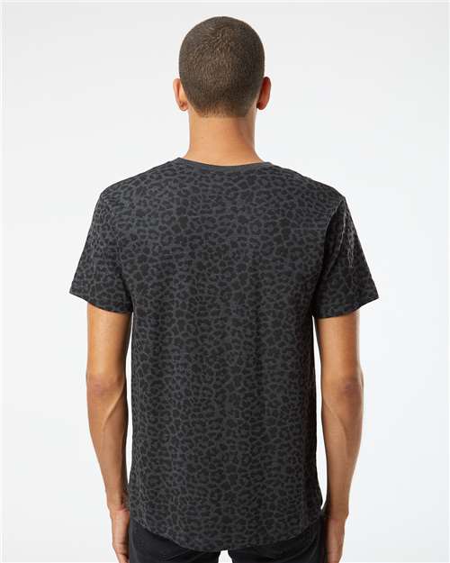 LAT Unisex Fine Jersey Tee 6901 - Black Leopard