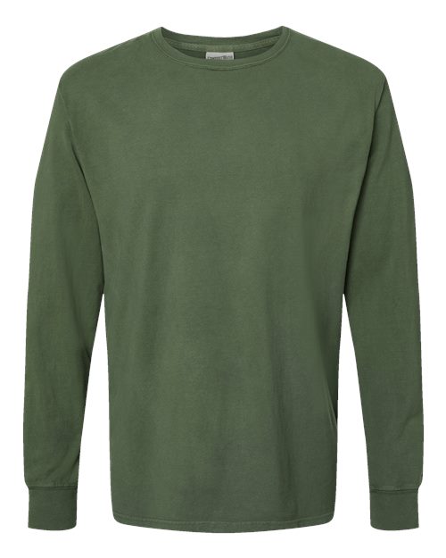 ComfortWash by Hanes Unisex Garment-Dyed Long Sleeve T-Shirt GDH200 - Moss