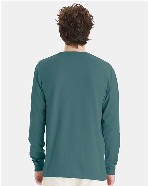 ComfortWash by Hanes Unisex Garment-Dyed Long Sleeve T-Shirt GDH200 - Cactus