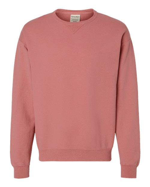 ComfortWash by Hanes Unisex Garment-Dyed Crewneck Sweatshirt GDH400 - Mauve