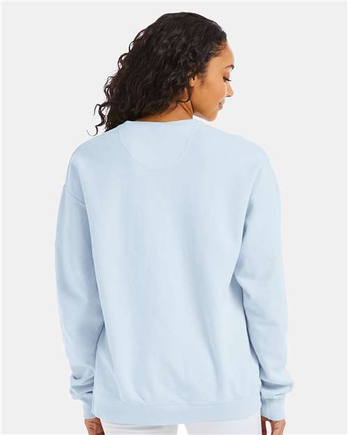 ComfortWash by Hanes Unisex Garment-Dyed Crewneck Sweatshirt GDH400 - Soothing Blue