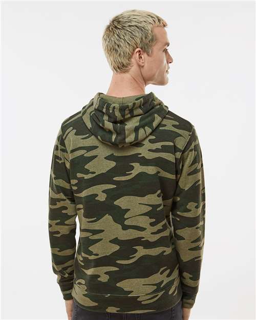 J. America Men's Triblend Fleece Hooded Sweatshirt 8871 - Camo Triblend