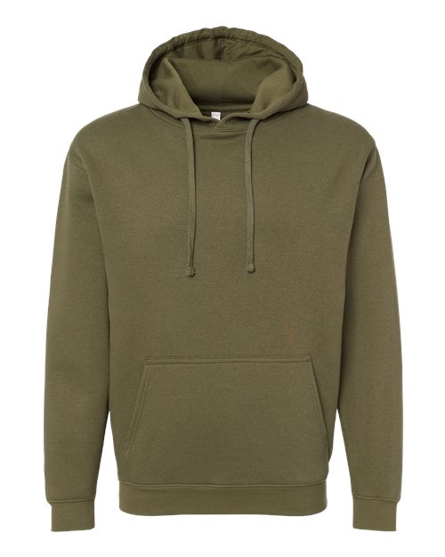 LAT Unisex Elevated Fleece Hoodie Sweatshirt 6926 - Military Green