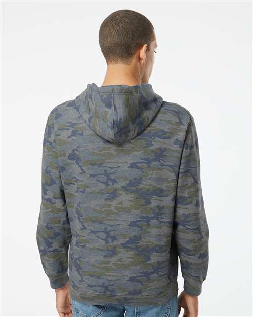 LAT Unisex Elevated Fleece Hoodie Sweatshirt 6926 - Vintage Camo