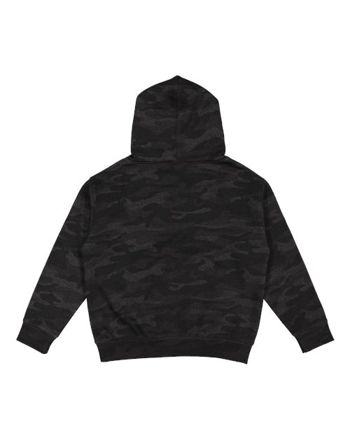 LAT Youth Fleece Hoodie Sweatshirt 2296 - Storm Camo