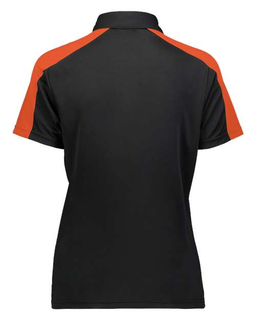 Augusta Sportswear Women's Two-Tone Vital Polo 5029 - Black/ Orange
