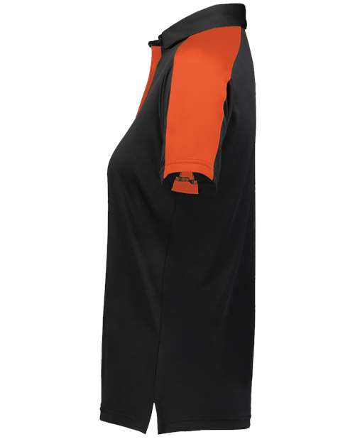Augusta Sportswear Women's Two-Tone Vital Polo 5029 - Black/ Orange