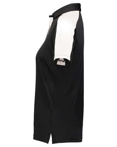 Augusta Sportswear Women's Two-Tone Vital Polo 5029 - Black/ White