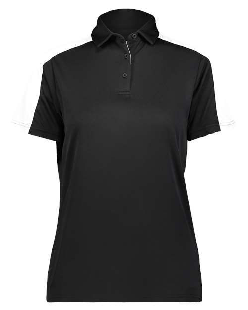 Augusta Sportswear Women's Two-Tone Vital Polo 5029 - Black/ White