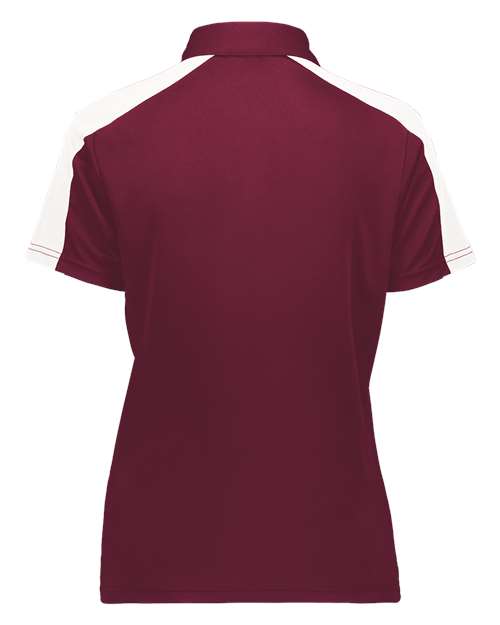 Augusta Sportswear Women's Two-Tone Vital Polo 5029 - Maroon/ White