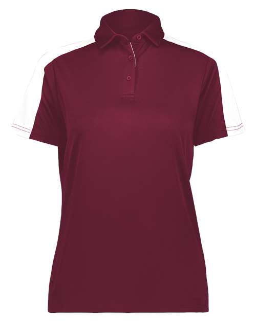 Augusta Sportswear Women's Two-Tone Vital Polo 5029 - Maroon/ White