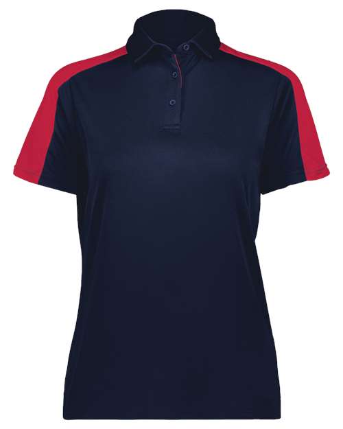 Augusta Sportswear Women's Two-Tone Vital Polo 5029 - Navy/ Scarlet