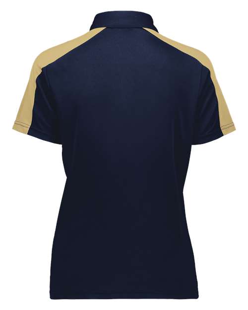 Augusta Sportswear Women's Two-Tone Vital Polo 5029 - Navy/ Vegas Gold