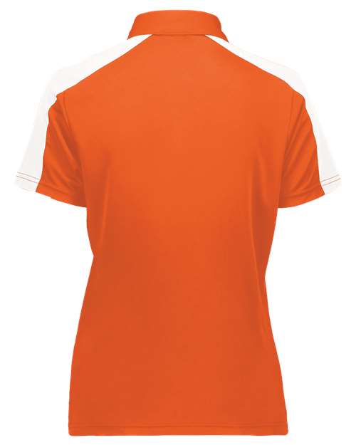 Augusta Sportswear Women's Two-Tone Vital Polo 5029 - Orange/ White