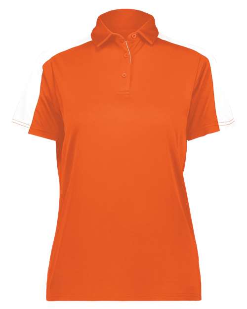 Augusta Sportswear Women's Two-Tone Vital Polo 5029 - Orange/ White