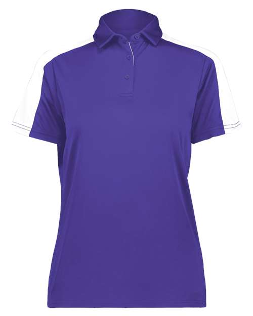 Augusta Sportswear Women's Two-Tone Vital Polo 5029 - Purple/ White