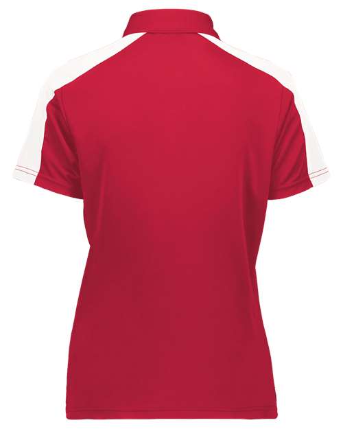 Augusta Sportswear Women's Two-Tone Vital Polo 5029 - Scarlet/ White