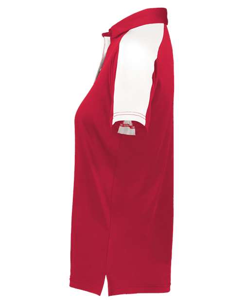 Augusta Sportswear Women's Two-Tone Vital Polo 5029 - Scarlet/ White