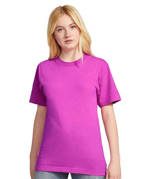 American Apparel Unisex Fine Jersey Tee 2001 - Super Pink