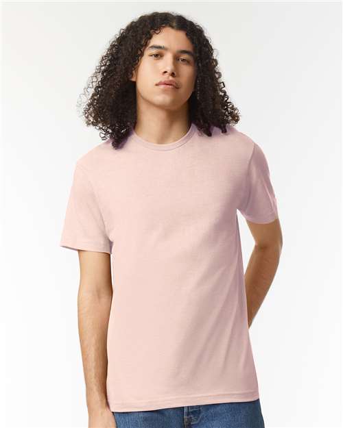 American Apparel Unisex CVC Tee 2001CVC - Heather Blush