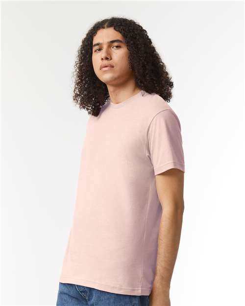 American Apparel Unisex CVC Tee 2001CVC - Heather Blush