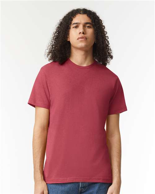American Apparel Unisex CVC Tee 2001CVC - Heather Cardinal