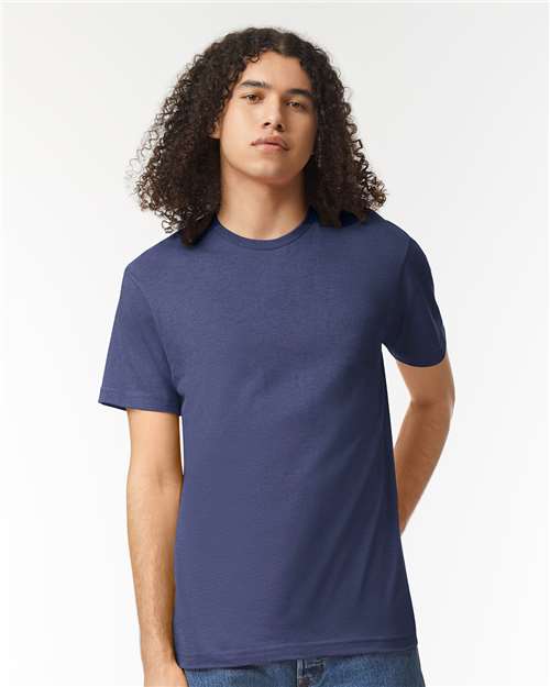 American Apparel Unisex CVC Tee 2001CVC - Heather Indigo