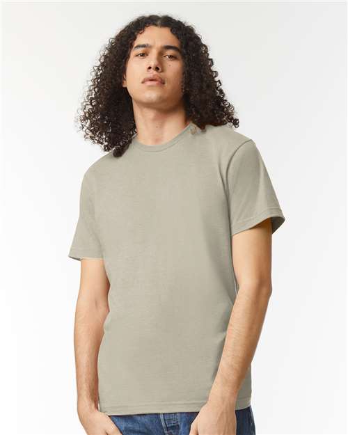 American Apparel Unisex CVC Tee 2001CVC - Heather Khaki