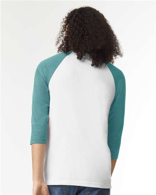 American Apparel Unisex CVC Three-Quarter Sleeve Tee 2003CVC