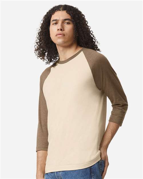 American Apparel Unisex CVC Three-Quarter Sleeve Tee 2003CVC