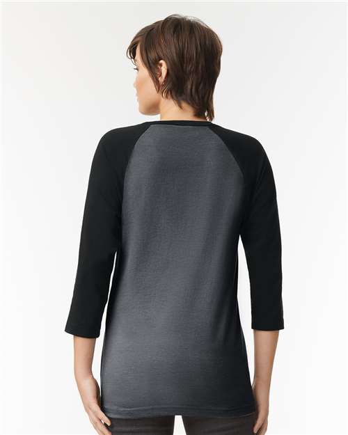 American Apparel Unisex CVC Three-Quarter Sleeve Tee 2003CVC