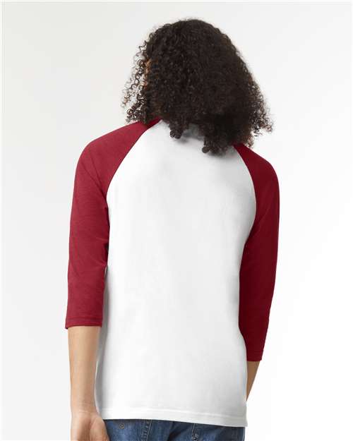 American Apparel Unisex CVC Three-Quarter Sleeve Tee 2003CVC