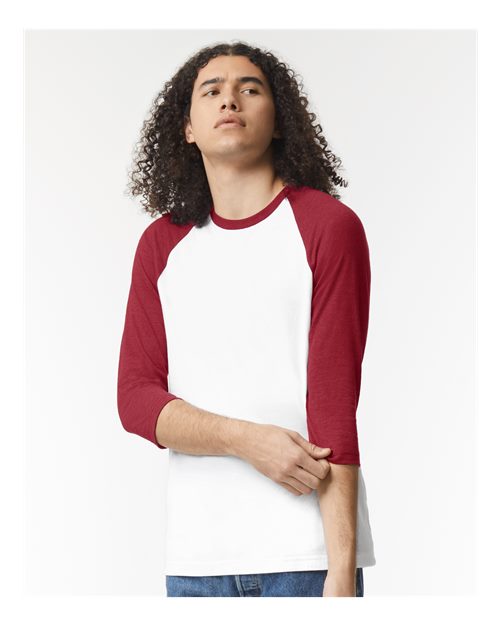 American Apparel Unisex CVC Three-Quarter Sleeve Tee 2003CVC