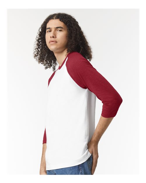 American Apparel Unisex CVC Three-Quarter Sleeve Tee 2003CVC