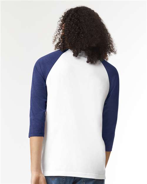 American Apparel Unisex CVC Three-Quarter Sleeve Tee 2003CVC