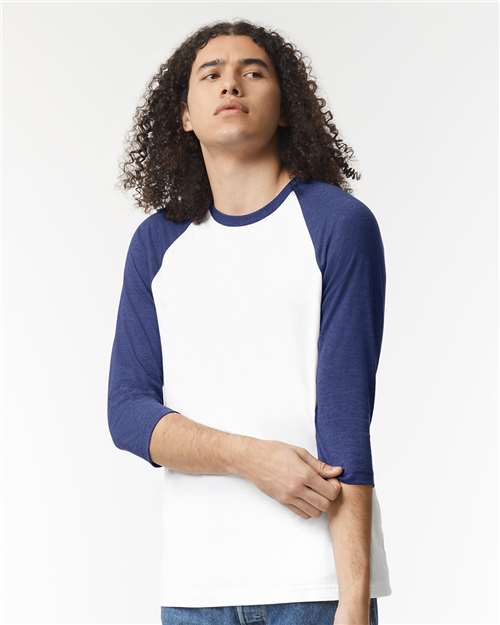 American Apparel Unisex CVC Three-Quarter Sleeve Tee 2003CVC
