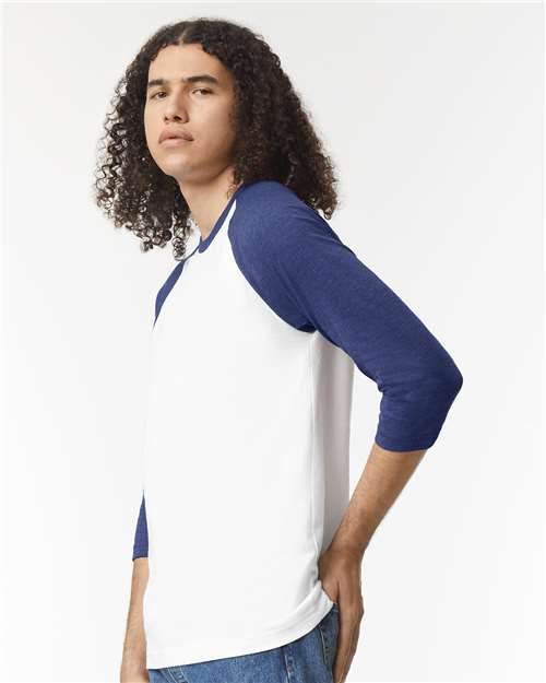 American Apparel Unisex CVC Three-Quarter Sleeve Tee 2003CVC