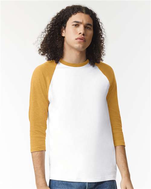 American Apparel Unisex CVC Three-Quarter Sleeve Tee 2003CVC