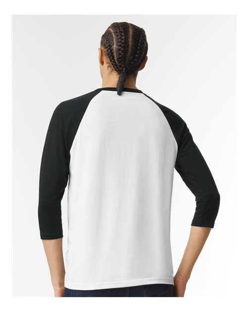 American Apparel Unisex CVC Three-Quarter Sleeve Tee 2003CVC