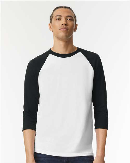 American Apparel Unisex CVC Three-Quarter Sleeve Tee 2003CVC