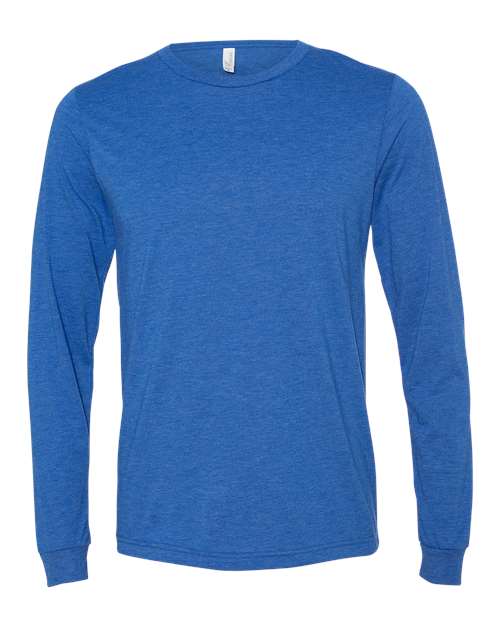 BELLA + CANVAS Unisex Triblend Long Sleeve Tee 3513 - True Royal Triblend