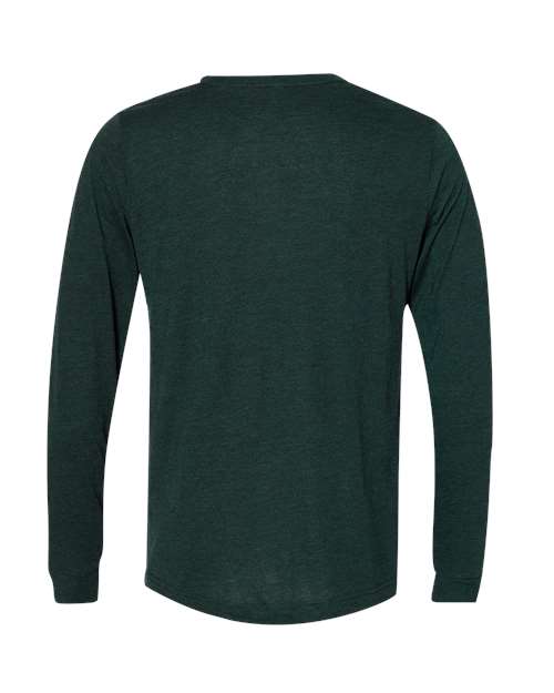 BELLA + CANVAS Unisex Triblend Long Sleeve Tee 3513 - Emerald Triblend