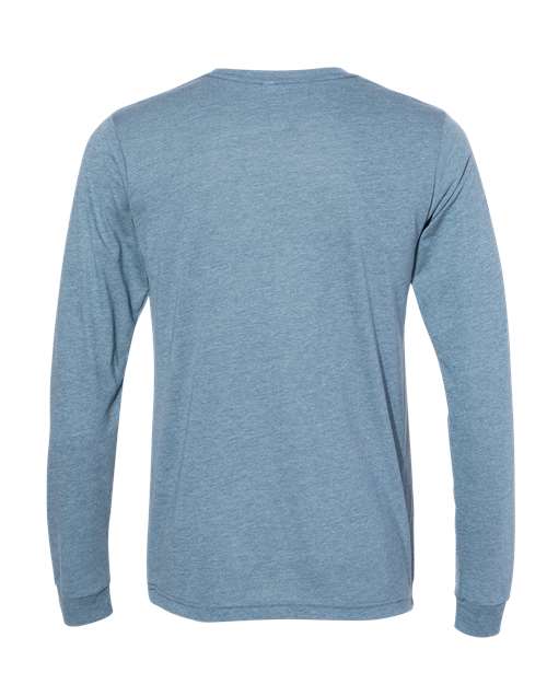 BELLA + CANVAS Unisex Triblend Long Sleeve Tee 3513 - Denim Triblend