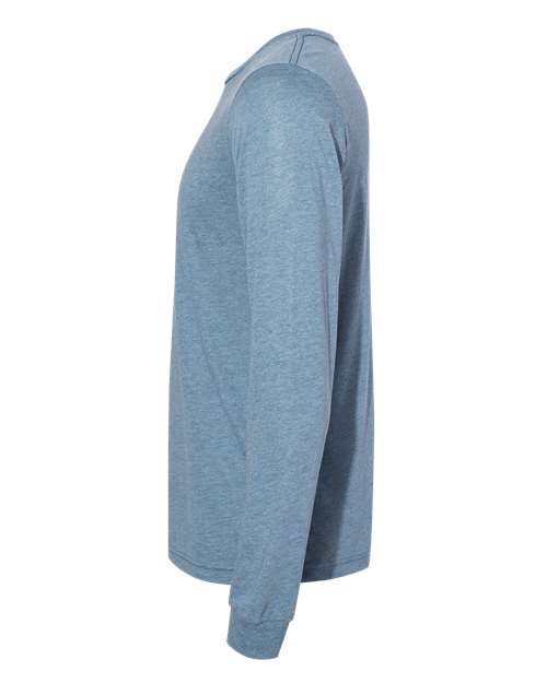 BELLA + CANVAS Unisex Triblend Long Sleeve Tee 3513 - Denim Triblend