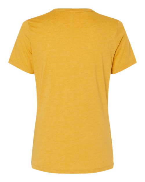 BELLA + CANVAS Women’s Relaxed Fit Heather CVC Tee 6400CVC - Heather Mustard