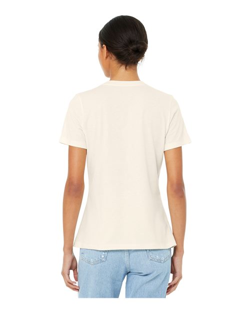 BELLA + CANVAS Women’s Relaxed Fit Heather CVC Tee 6400CVC - Heather Natural