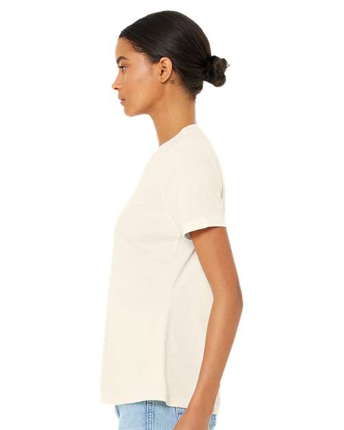 BELLA + CANVAS Women’s Relaxed Fit Heather CVC Tee 6400CVC - Heather Natural