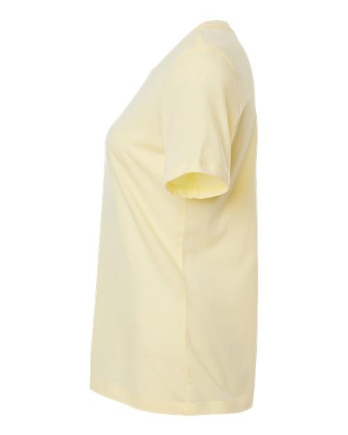 BELLA + CANVAS Women’s Relaxed Fit Heather CVC Tee 6400CVC - Heather French Vanilla