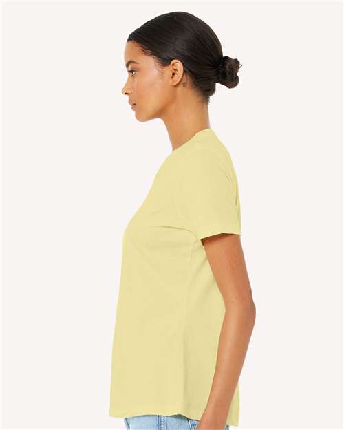 BELLA + CANVAS Women’s Relaxed Fit Heather CVC Tee 6400CVC - Heather French Vanilla